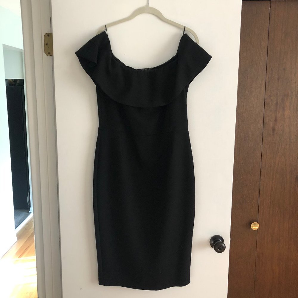 NEW Zara Off The Shoulder Midi Dress - Black